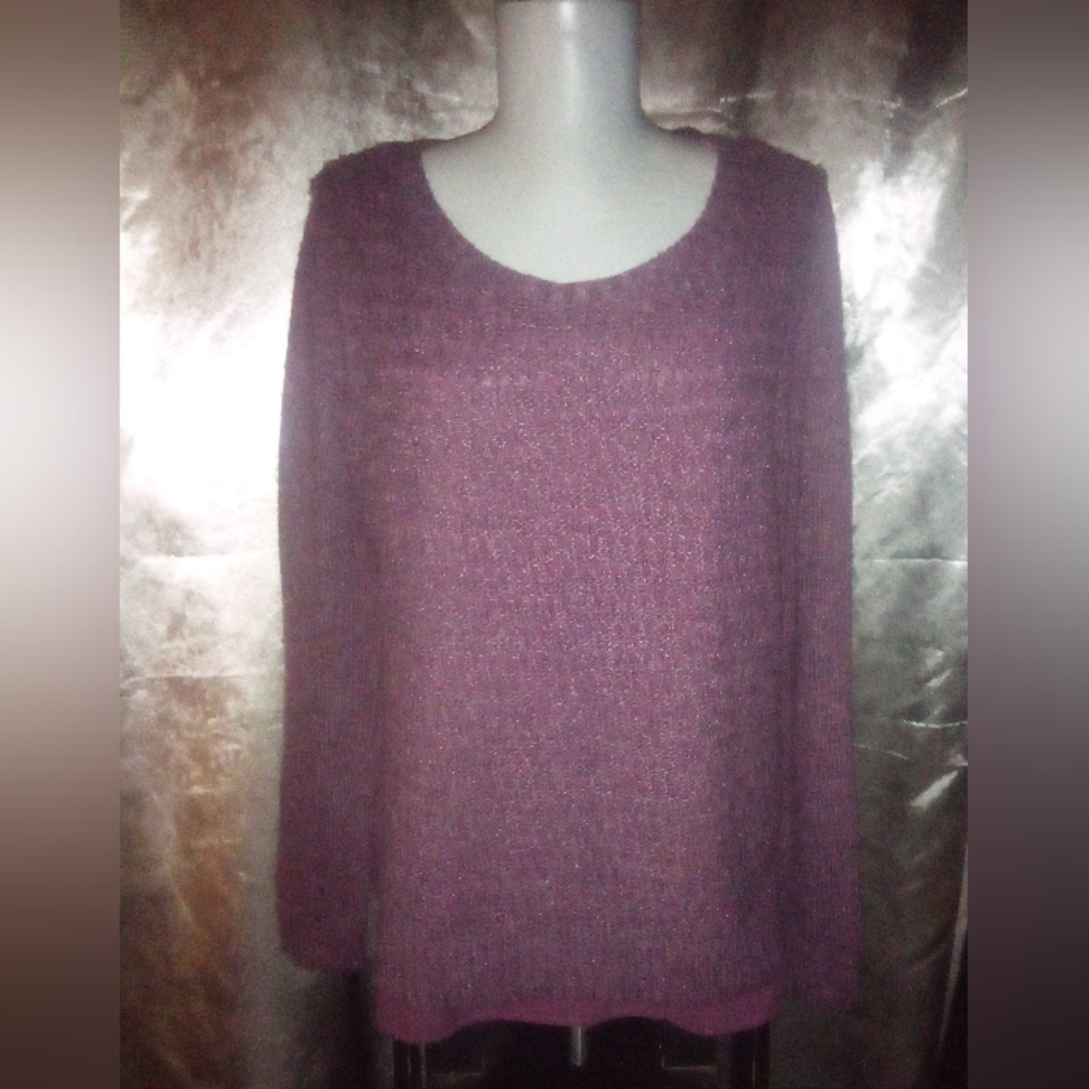 St John's Bay Lined Sweater Size M